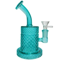 6" Assorted Spray Color Rig Water Pipe - with 14M Bowl (MSRP $20.00)