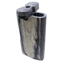 4" Side Window Cut Black Wood Dugout (MSRP $10.00)