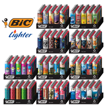 BIC - Maxi Classic Lighter Display of 50 - Special Edition Designs (MSRP $3.99ea)