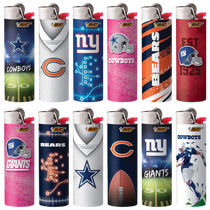 BIC - Maxi Classic Lighter Display of 50 - NFL Football Designs (MSRP $4.99ea)