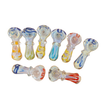 2.5" Assorted Color Mini Twisted Rim Art Spoon Hand Pipe - 2 Pack (MSRP $10.00ea)