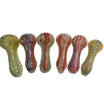 3.25" Assorted Color Twisting Glass Hand Pipe - 2 Pack (MSRP $10.00ea)
