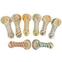 3.25" Assorted Color Twisted Glass Hand Pipe - 2 Pack (MSRP $10.00ea)