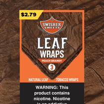Swisher Sweets - Tobacco Wraps (3ct) Box of 10 (Pre-priced $2.79)