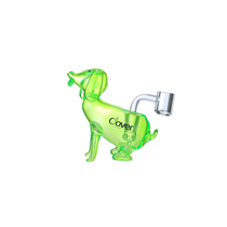 Clover Glass - 4.3" Assorted Color Dog Water Pipe - with 14M Banger (MSRP $40.00)