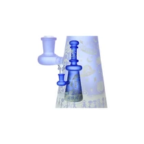 Clover Glass - 8" Assorted Color Tribal Alien Rig Water Pipe - with 14M Bowl & 4mm Banger (MSRP $50.00)