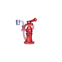 Clover Glass - 7" Assorted Color Egg Recycler Water Pipe - with 14M Banger (MSRP $50.00)