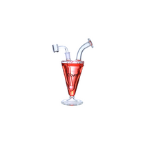 Clover Glass - 9.5" Assorted Color Glycerin Cocktail Water Pipe - with 14M Banger (MSRP $45.00)