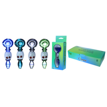 Clover Glass - 5" Assorted Color Ring Spoon Hand Pipe (MSRP $15.00)