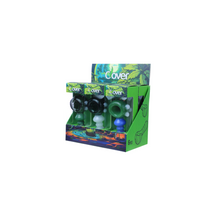Clover Glass - 4" Assorted Color Zigzag Spoon Hand Pipe - Display of 6 (MSRP $15.00ea)