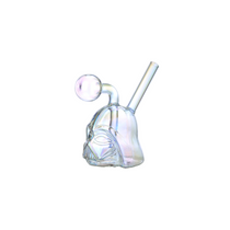 Clover Glass - 4" Assorted Color Space Mask Oil Burner Water Pipe (MSRP $10.00)