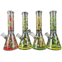 10" Assorted Fruit Art Beaker Water Pipe - with 14M Bowl (MSRP $60.00)