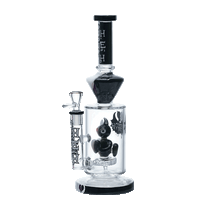 Cheech Glass - 12.5" Dark Devil Rig Water Pipe - with 14M Bowl & 4mm Banger (MSRP $120.00)