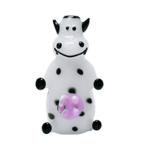 Cheech Glass - 4.25" Cow Themed Hand Pipe Box Set - 3 Pack (MSRP $30.00ea)