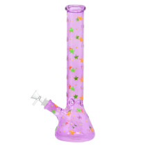 12" Glow in the Dark Beaker Water Pipe - with 14M Bowl (MSRP $35.00)