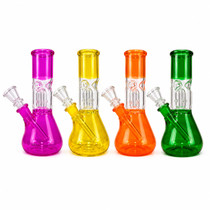 6" Assorted Colors Dome Perc Water Pipe (MSRP $15.00)