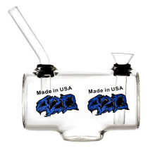420 Assorted USA 65mm Horizontal Bubbler Water Pipe - with Funnel Slider (MSRP $25.00)