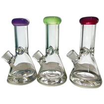 9" 9mm Color Rim Beaker Water Pipe - with 14M Bowl (MSRP $50.00)