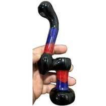 6" Honeycomb Sherlock Bubbler Hand Pipe 120g (MSRP $25.00)