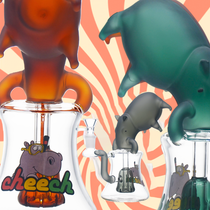 Cheech Glass - 7.5" Capybara Diving Rig Water Pipe - with 14M Bowl (MSRP $120.00)