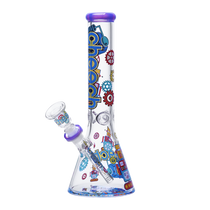 Cheech Glass - 14" Robot Giggle Beaker Water Pipe - with 14M Bowl (MSRP $120.00)