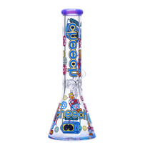 Cheech Glass - 14" Robot Giggle Beaker Water Pipe - with 14M Bowl (MSRP $120.00)