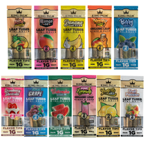 King Palm - Mini Squeeze and Pop Leaf Tubes - (2ct) Display of 10 (MSRP $2.99ea)
