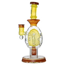 Calibear - 8" US Color Fabb Egg Rig with Opal Millie Water Pipe 14M Bowl (MSRP $150.00)