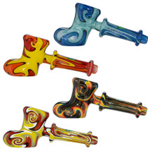 Calibear - Assorted Wigwag Boot Hand Pipe - 4 Pack (MSRP $50.00ea)