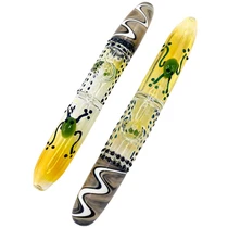 8.5" Swirl Art Silver Fumed Steam Roller Hand Pipe - 2 Pack (MSRP $20.00ea)