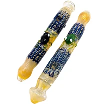 8.5" Frog n net Silver Fumed Steam Roller Hand Pipe - 2 Pack (MSRP $20.00ea)
