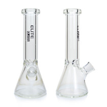 Elite Glass - 9mm Thick Clear Beaker Water Pipe (MSRP $60.00-$75.00)