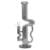 12" Electro Plated One Kink Zong Handle Water Pipe - with 14M Bowl & 4mm Banger (MSRP $65.00)