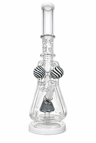 18" Assorted Color Multi Ball Recycler Water Pipe - with 14M Bowl & 4mm Banger (MSRP $100.00)