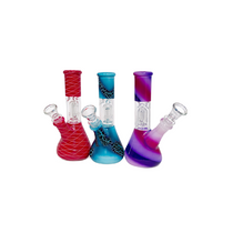 6'' Single Dome Perc Water Pipe Assorted Color - 28 Pack (MSRP $15.00ea)