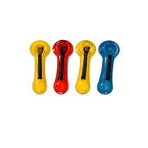 2.5" Dicro n Frit Art Assorted Colors Hand Pipe - 2 Pack (MSRP $10.00ea)