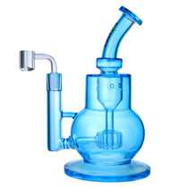 Clover Glass - 9" Spray Color Incycler Water Pipe - with 14M Banger (MSRP $50.00)