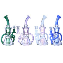 Clover Glass - 10" Recycler Water Pipe - with 14M Bowl (MSRP $60.00)