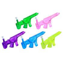 Clover Glass - 20″ Machine Gun Shaped Glass Water Pipe - with 14M Bowl (MSRP $70.00)
