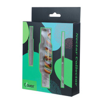 Clover Glass - 6" Swirl Art Nectar Pipe Set with 14M Ceramic Tip (MSRP $20.00)