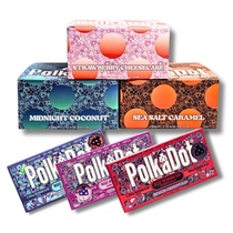 Polka Dot - Magic Mushroom Belgian Chocolate Bar - 12,000mg Blend - Display of 10 (MSRP $50.00)
