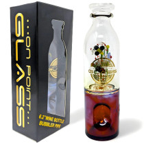 On Point Glass - 6" Buzzing Beauties 2 In 1 Hand Pipe/Water Pipe (MSRP $25.00)