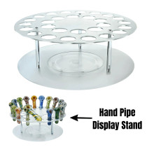 Round Plate Acrylic Display Stand for Hand Pipes (MSRP $25.00)