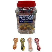 Everyday - 3" Assorted Style Spoon Hand Pipe - 55ct Jar (MSRP $10.00ea)