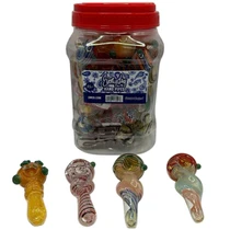 Everyday - 3.5" Mix Fancy Spoon Hand Pipe - 35ct Jar (MSRP $12.00ea)