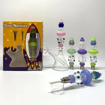 Duo Glass Dab Straw Kit with Percolator Tip & Beaker Base (MSRP $50.00)