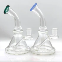 7" Compact Bent Neck Water Pipe Rig - Asstd Colors Accents (MSRP $25.00)
