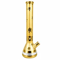 18" Electro Plated Metalic Finish with Leaf Design Beaker (MSRP $125.00)