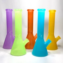 14" Painted Assorted Color Beaker Water Pipe (MSRP $50.00)