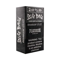 Big Dog - Tobacco Wraps (2ct) Display of 20 (Pre-Priced $1.99)